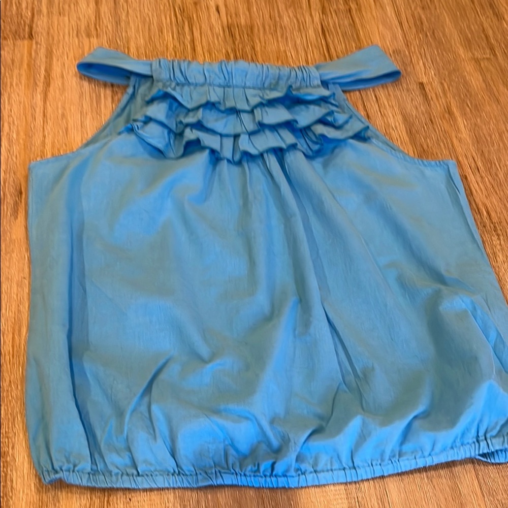 Sanctuary Blue Ruffle Top